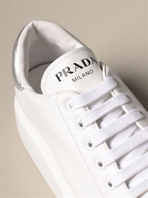 prada white womens sneakers|women's Prada sneakers nordstrom.